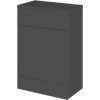 Hudson Reed Fusion WC Unit With Coloured Worktop 600mm Wide - Gloss Grey -Comfort Bathroom Store 34882266 1