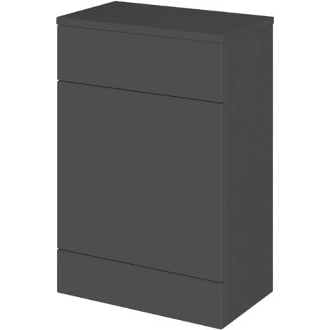 Hudson Reed Fusion WC Unit With Coloured Worktop 600mm Wide - Gloss Grey 3 Hudson Reed Fusion WC Unit With Coloured Worktop 600mm Wide - Gloss Grey