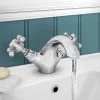 Churchill Traditional Bathroom Cross Head Basin Mixer Tap + Free Waste -Comfort Bathroom Store 34955799 1