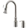 Brushed Nickel Countertop Sink Mixer Tap - Saona -Comfort Bathroom Store 35172642 1