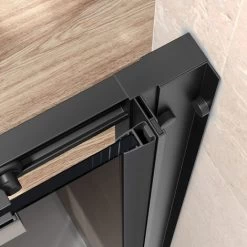 ELEGANT Black Shower Enclosure Sliding 1000 X 800 Mm Bathroom 8mm Nano Glass Shower Enclosure Easy Clean With 800mm Side Panel + Shower Tray And Waste 10 ELEGANT Black Shower Enclosure Sliding 1000 X 800 Mm Bathroom 8mm Nano Glass Shower Enclosure Easy Clean With 800mm Side Panel + Shower Tray And Waste -Comfort Bathroom Store 35337726 4