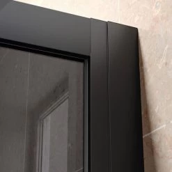 ELEGANT Black Shower Enclosure Sliding 1200 X 800 Mm Bathroom 8mm Nano Glass Shower Enclosure Easy Clean With 800mm Side Panel + Shower Tray And Waste -Comfort Bathroom Store 35337728 5