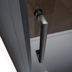 ELEGANT Black Shower Enclosure Sliding 1200 X 800 Mm Bathroom 8mm Nano Glass Shower Enclosure Easy Clean With 800mm Side Panel + Anti-Slip Shower Tray And Waste -Comfort Bathroom Store 35337732 3