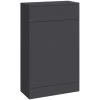Orbit Life Back To Wall WC Unit 500mm Wide - Matt Grey -Comfort Bathroom Store 35454421 1