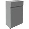 Orbit Classica Traditional Back To Wall WC Unit 500mm Wide - Stone Grey -Comfort Bathroom Store 35454424 1