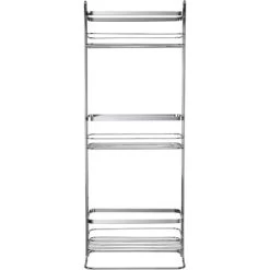 Croydex Chrome Free Standing 3 Tier Bathroom Storage Basket, 5 Year Rust Free Guarantee -Comfort Bathroom Store 35549877 3
