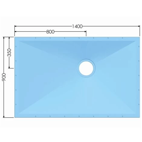AKW Tuff Form Wet Room Former 1400mm X 900mm With GW90 Low Depth Gravity Waste For Vinyl Floor 4 AKW Tuff Form Wet Room Former 1400mm X 900mm With GW90 Low Depth Gravity Waste For Vinyl Floor - Image 2