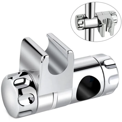 Shower Head Holder, Shower Head Slider, Slider Holder, Shower Holder For Shower Rod Adjustable For 25mm Shower Head Holder 4 Shower Head Holder, Shower Head Slider, Slider Holder, Shower Holder For Shower Rod Adjustable For 25mm Shower Head Holder - Image 2