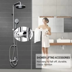 Shower Head Holder, Shower Head Slider, Slider Holder, Shower Holder For Shower Rod Adjustable For 25mm Shower Head Holder 10 Shower Head Holder, Shower Head Slider, Slider Holder, Shower Holder For Shower Rod Adjustable For 25mm Shower Head Holder -Comfort Bathroom Store 36006685 4