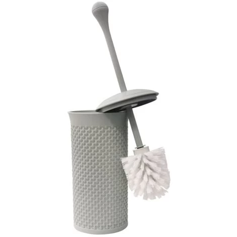 Droplette Design Plastic Toilet Brush, 40 X 12cm Approx, Grey, One Size 3 Droplette Design Plastic Toilet Brush, 40 X 12cm Approx, Grey, One Size