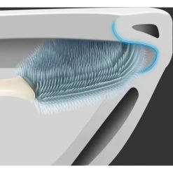 Toilet Brush Antibacterial Silicone Toilet Brush Toilet Brush Set Long Handle Toilet Brush With Hygienic Support For Bathroom Storage And Organization SOEKAVIA -Comfort Bathroom Store 36873446 4