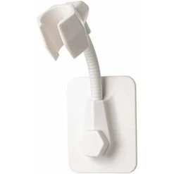 Hand Shower Holder, Adjustable Wall Mounted Shower Head Holder, Shower Head Holder, ABS Plastic Adhesive Wall Mount Bracket No Drilling Bracket (White) SOEKAVIA -Comfort Bathroom Store 36874014 2