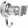 LangRay Shower Bracket, Shower Head Holder Suction Cup Large Adsorbability 360 ° Rotatable Wall Adjustment With Hook -Comfort Bathroom Store 36914298 1