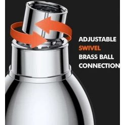 LangRay High Pressure Shower Head Shower Head 2.5 GPM Shower Heads, Adjustable Brass Shower Head Ball Head, Air Bubble Pressure, Shower Head -Comfort Bathroom Store 36914303 4