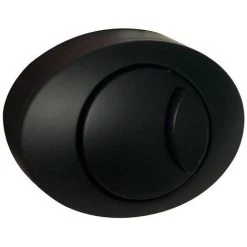 Black Dual Flush Push Button For Concealed Cable WC Cisterns