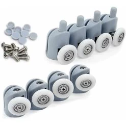LangRay Shower Door Rollers 8 Pieces Shower Door Rollers Roller Sliding Shower Door Casters Shower Enclosure For Bathroom Shower Door 23mm -Comfort Bathroom Store 37150175 5
