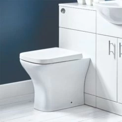Orbit Verona Back To Wall WC Unit 500mm Wide - Gloss White -Comfort Bathroom Store 37623983 3