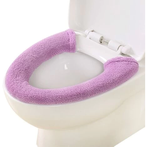 Warmer Toilet Seat Cover, Toilet Seat Cushion, Toilet Seat, Thickened Toilet Seat Cover, Universal Toilet Seat Cover, Toilet Seat Cover, Washable (Purple) SOEKAVIA 3 Warmer Toilet Seat Cover, Toilet Seat Cushion, Toilet Seat, Thickened Toilet Seat Cover, Universal Toilet Seat Cover, Toilet Seat Cover, Washable (Purple) SOEKAVIA