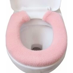 Warmer Toilet Seat Cover, Toilet Seat Cushion, Toilet Seat, Thickened Toilet Seat Cover, Universal Toilet Seat Cover, Toilet Seat Cover, Washable (Pink) SOEKAVIA