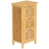 Bathroom Cabinet With 3 Drawers Bamboo 30x42x82 Cm EISL -Comfort Bathroom Store 38709745 1