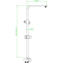 Overhead Shower Bar METZ Chrome SCHÜTTE -Comfort Bathroom Store 38709778 3