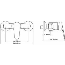 Shower Mixer TESSA Chrome SCHÜTTE 7 Shower Mixer TESSA Chrome SCHÜTTE -Comfort Bathroom Store 38742933 2