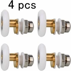 4 Piece Shower Caster Shower Caster Shower Door Wheel Shower Door Sliding Rollers Replacement Roller For Shower Door Roller (23mm) SOEKAVIA -Comfort Bathroom Store 38917694 3