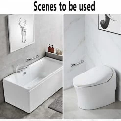 Bathroom Grab Bars Bathroom Bathtub Handle Stainless Steel Senior Bathtub Handle Shower Handle Handrail Safety Bars For Seniors SOEKAVIA -Comfort Bathroom Store 38919552 5