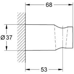 Grohe New Tempesta Cosmopolitan Hand Shower Holder (27594000) -Comfort Bathroom Store 39021444 2