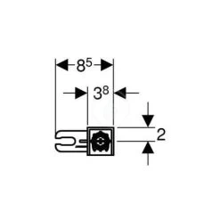 Geberit DUOFIX Wall Mounting Set (111.815.00.1) -Comfort Bathroom Store 39021446 3