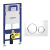 Geberit DuoFix 320 Pack + Sigma 20 Control Panel White Chrome (SETUP320-PRO5) -Comfort Bathroom Store 39021480 1