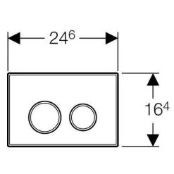 Geberit DuoFix 320 Pack + Sigma 20 Control Panel White Chrome (SETUP320-PRO5) -Comfort Bathroom Store 39021480 5