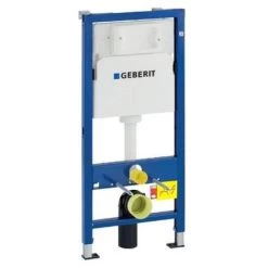 Geberit Toilet Set Duofix UP100 Support Frame + Serel SM Softclose Seat And SM10 Bowl + White Plate (39186GEB1) -Comfort Bathroom Store 39021539 3