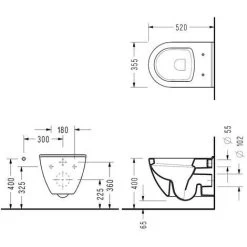 Geberit Toilet Set Duofix UP100 Support Frame + Serel SM Softclose Seat And SM10 Bowl + White Plate (39186GEB1) -Comfort Bathroom Store 39021539 5