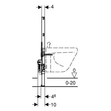 Geberit DuoFix Frame For Hanging Bidet (111.515.00.1) 6 Geberit DuoFix Frame For Hanging Bidet (111.515.00.1) - Image 4