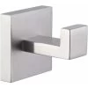 Bathroom Towel Hook Brushed Nickel, SUS304 Stainless Steel Hand Towel Rack, Square Coat Robe Hook, Wall Mount -Comfort Bathroom Store 39439004 1