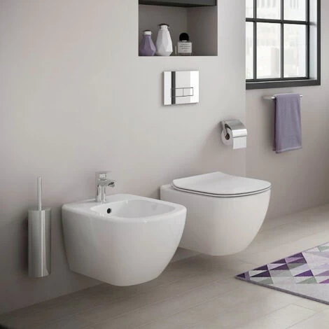 Grohe Toilet Set Rapid SL GROHE + Toilet Bowl Ideal Standard Tesi Aquablade + Flush Plate Grohe Skate Chrome (GROHEAQUA-SET) 5 Grohe Toilet Set Rapid SL GROHE + Toilet Bowl Ideal Standard Tesi Aquablade + Flush Plate Grohe Skate Chrome (GROHEAQUA-SET) - Image 3