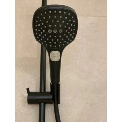 Hansgrohe Shower Set Ecostat Comfort Mixer + Unica Bar 65 Cm + Raindance 120 Select E 3-jet Hand Shower, Matt Black (13116670-SET) -Comfort Bathroom Store 39948701 5