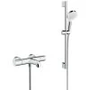 Hansgrohe Pack Ecostat 1001 CL Thermostatic Bath/shower Mixer + Crometta Vario Shower Set (13201000-CROMETTA) -Comfort Bathroom Store 39948783 1