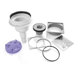 Jackon Tileable Shower Tray Aqua Centered 900x900x40mm With Free Vertical Drain (4512087 + 4512008) -Comfort Bathroom Store 40332605 3