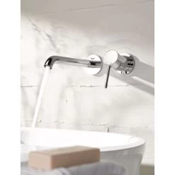 Grohe Essence - Single Lever 2-hole Basin Mixer Front Panel L-size, Chrome (19967001) -Comfort Bathroom Store 40741930 3