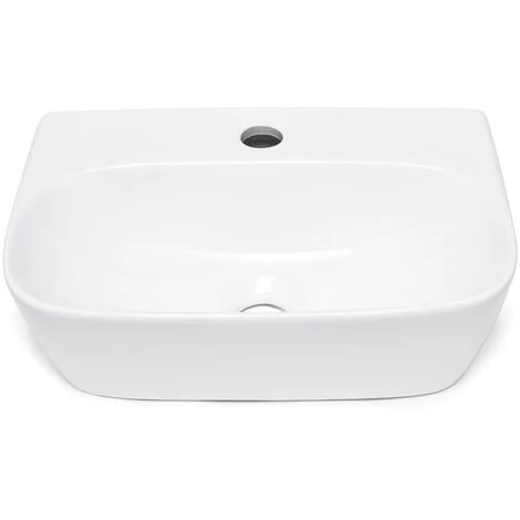 Swiss Aqua Technologies Brevis Wall Hung Washbasin With Tap Hole, 43x30x13cm (SATBRE4330R) 5 Swiss Aqua Technologies Brevis Wall Hung Washbasin With Tap Hole, 43x30x13cm (SATBRE4330R) - Image 3