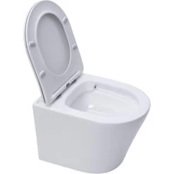 Swiss Aqua Technologies Infinitiorimless Wall-hung Toilet With Invisible Fixings + Softclose Seat (Infinitiorimless) -Comfort Bathroom Store 41375423 5