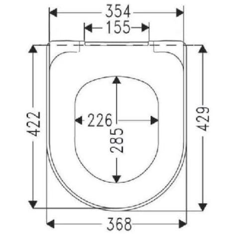Villeroy & Boch O.Novo Removable Seat With Soft Close For Toilet Bowl And Wall-hung Toilet (9M38S101) 4 Villeroy & Boch O.Novo Removable Seat With Soft Close For Toilet Bowl And Wall-hung Toilet (9M38S101) - Image 2