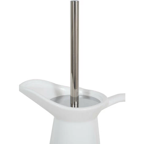 Pitcher-shaped Toilet Brush Holder In White Porcelain Decorated Le Bain Paris 4 Pitcher-shaped Toilet Brush Holder In White Porcelain Decorated Le Bain Paris - Image 2