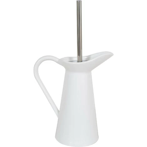 Pitcher-shaped Toilet Brush Holder In White Porcelain Decorated Le Bain Paris 5 Pitcher-shaped Toilet Brush Holder In White Porcelain Decorated Le Bain Paris - Image 3