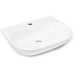 Swiss Aqua Technologies Brevis Wall Hung Washbasin With Tap Hole, 50x38,5x12cm (SATBRE5038R)