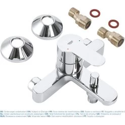 Grohe Single Lever Bath/ Shower Mixer 1/2'' , Chrome (MitigeurBD1) 10 Grohe Single Lever Bath/ Shower Mixer 1/2'' , Chrome (MitigeurBD1) -Comfort Bathroom Store 42430241 4