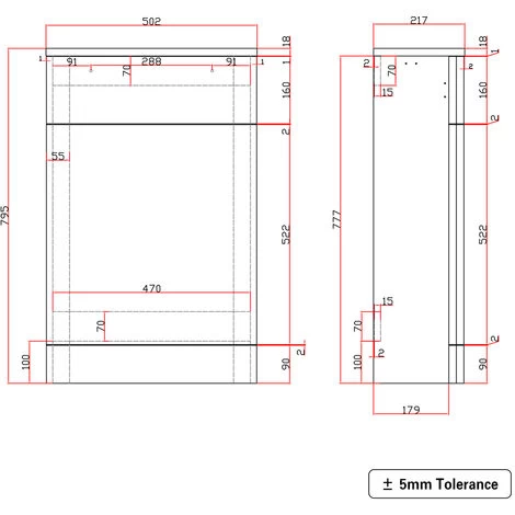 Back To Wall Bathroom Toilet Unit Concealed Cistern Furniture 500mm Gloss White 7 Back To Wall Bathroom Toilet Unit Concealed Cistern Furniture 500mm Gloss White - Image 5
