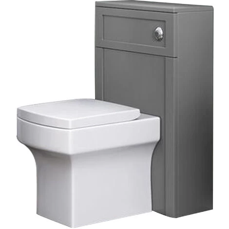 Bathroom Concealed Cistern Furniture Back To Wall Toilet Unit Matte Grey 5 Bathroom Concealed Cistern Furniture Back To Wall Toilet Unit Matte Grey - Image 3